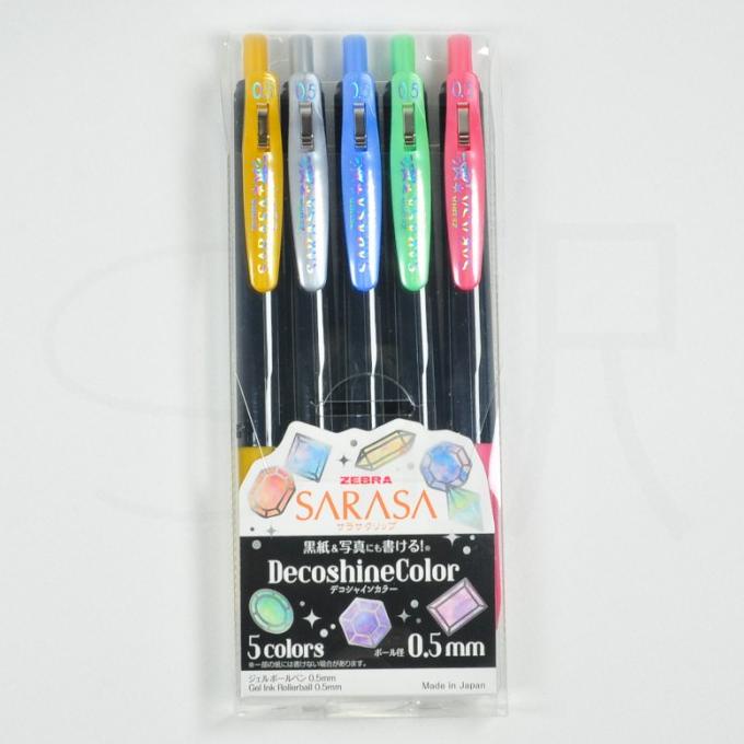 

BOLPEN GEL ZEBRA SARASA CLIP 0.5 DECOSHINE COLOR 5PCS / SET