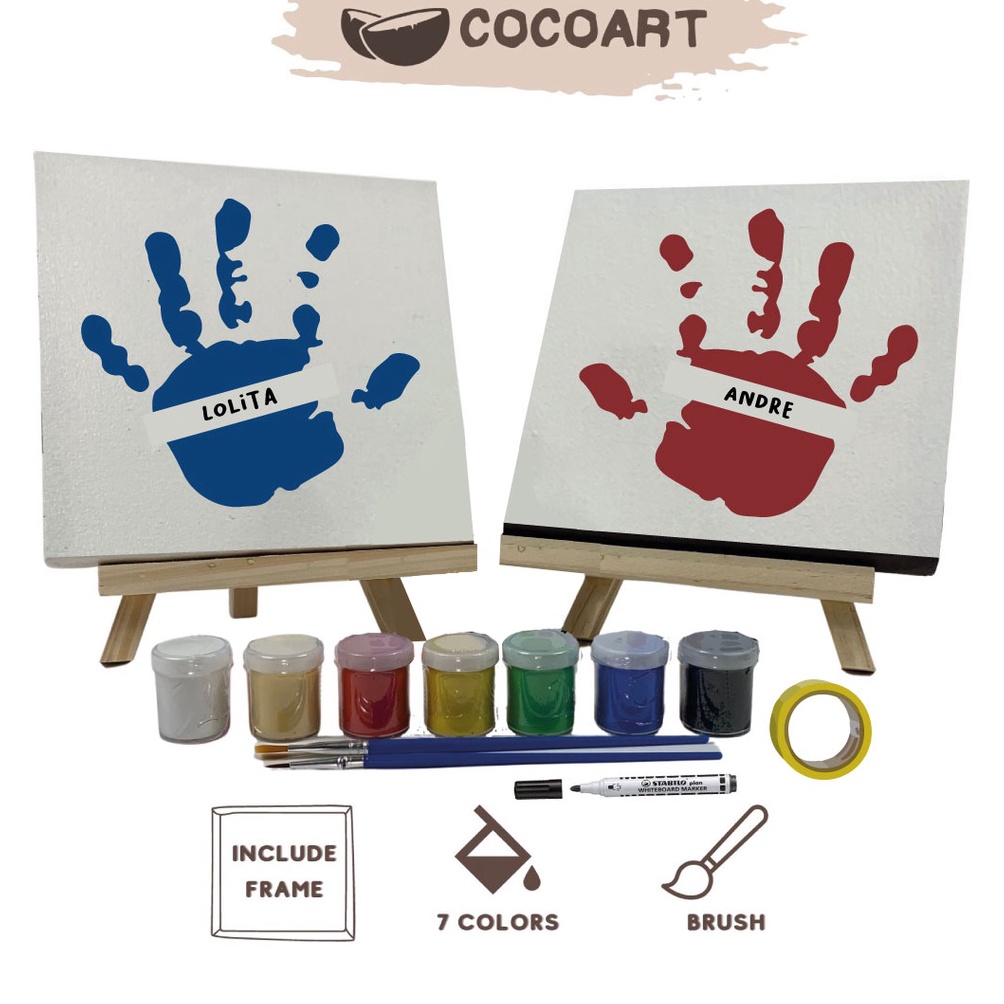 

Terkini.. DIY Handprint Painting Kit l Hand Painting Kit Couple [ Valentine Edition ] CSN