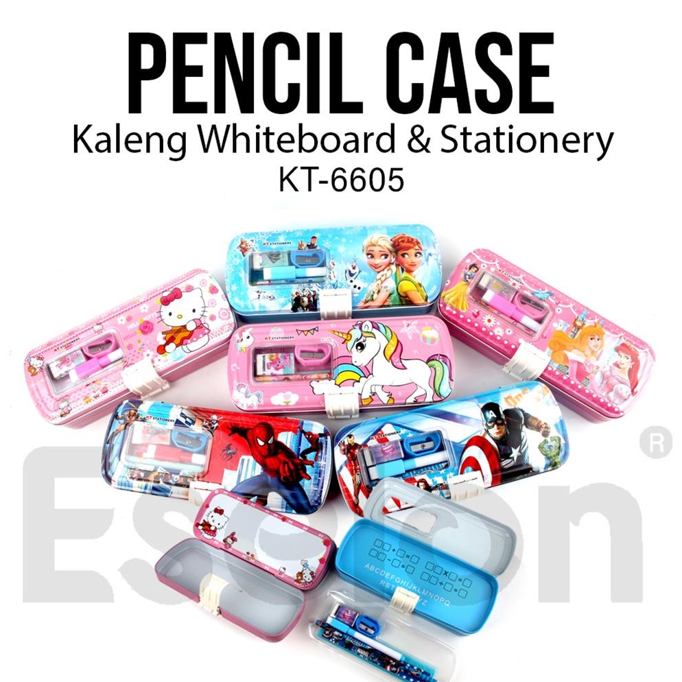 

Kekinian.. Kotak Pensil Kaleng Whiteboard + Stationery SET Fancy Karakter 6605 39