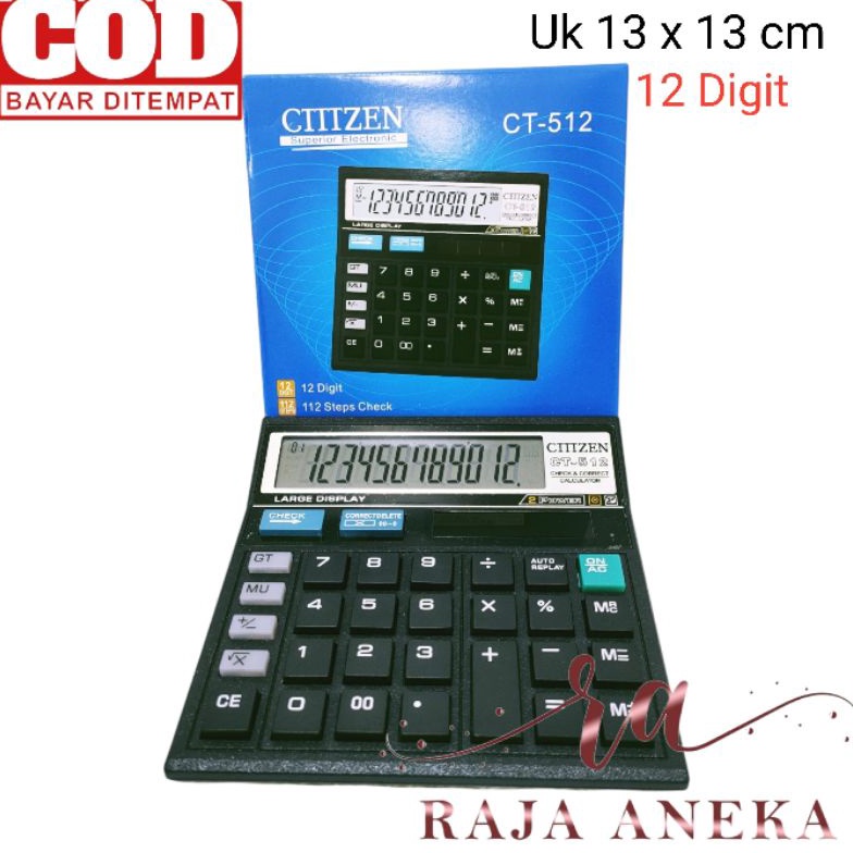 

Terlaris.. Kalkulator Calculator CLTHZEN CT-512 12Digit Mirip Citizen 512 GITHZEN WARNA WARNI 7PG