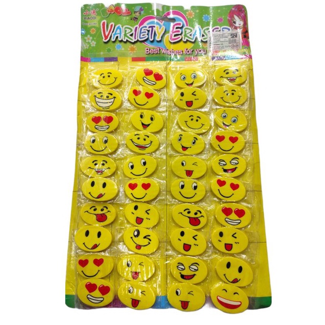 

Model terbaru 40pc Penghapus smile / penghapus lucu VTK