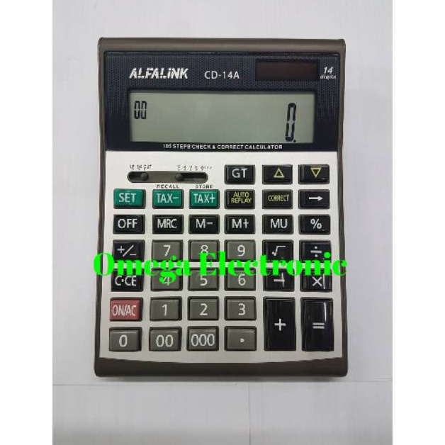 

Model Terkini.. Alfalink Calculator CD-14A - Kalkulator Desktop Meja Office Check Correct 14 Digits 81