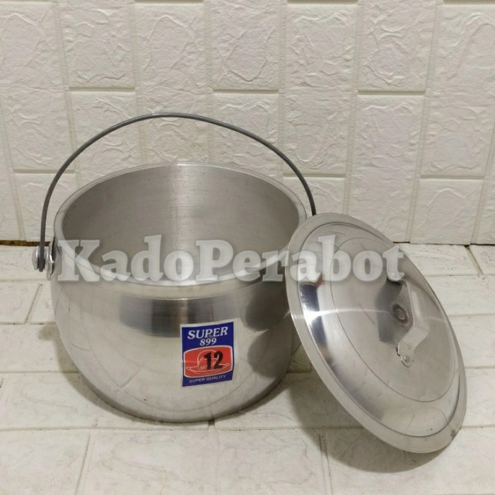 Terlaris Kastrol Cap Super No 12 - Katrol Masak Nasi Liwet - Panci Nasi Liwet