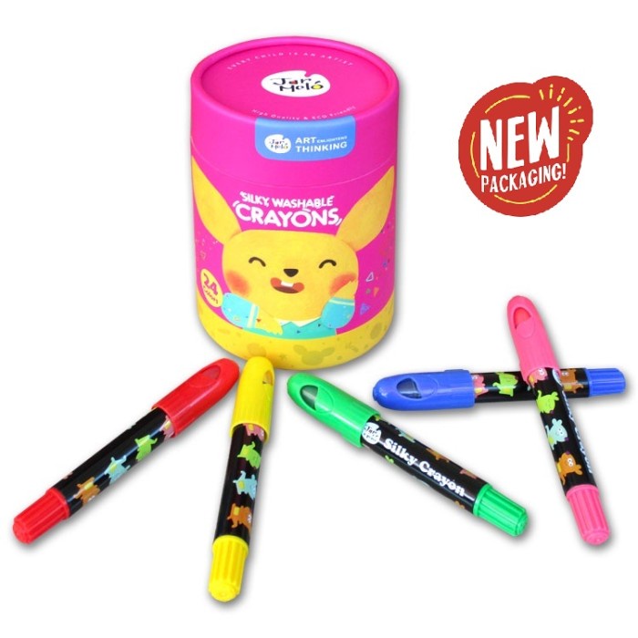 

Best Seller Joan Miro Babyroo Silky Crayon 24 Color Oil Pastel Facepainting Krayon