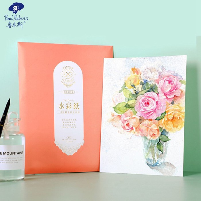 

Terlaris Paul Rubens Glitter Watercolor Paper 300Gsm 100% Cotton 135X195Mm