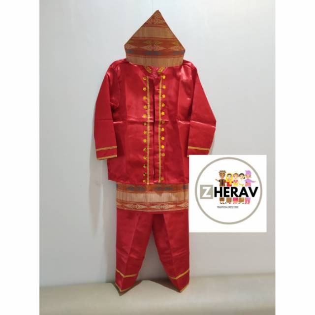 Terlaris Pakaian Adat Palembang Anak Tk - Sd / Baju Pakaian Adat Palembang