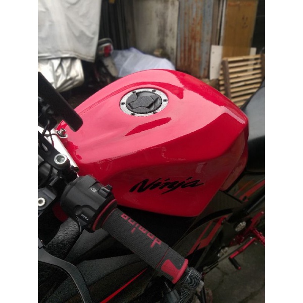Cover tangki Ninja 250fi old warna merah free sticker