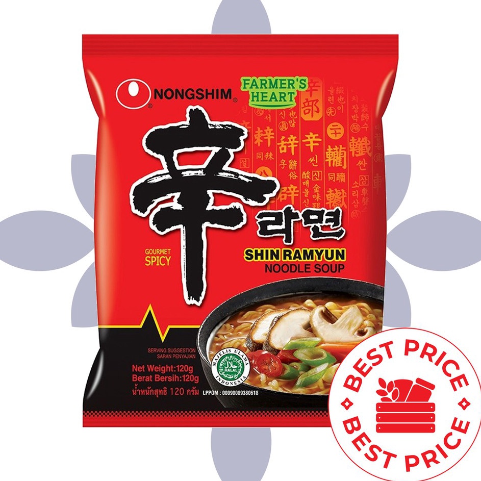 

KCSS3615 (C6369] NONGSHIM - SHIN RAMYUN SPICY GOURMET MUSHROOM - 120 GR (MIE INSTAN KOREA)