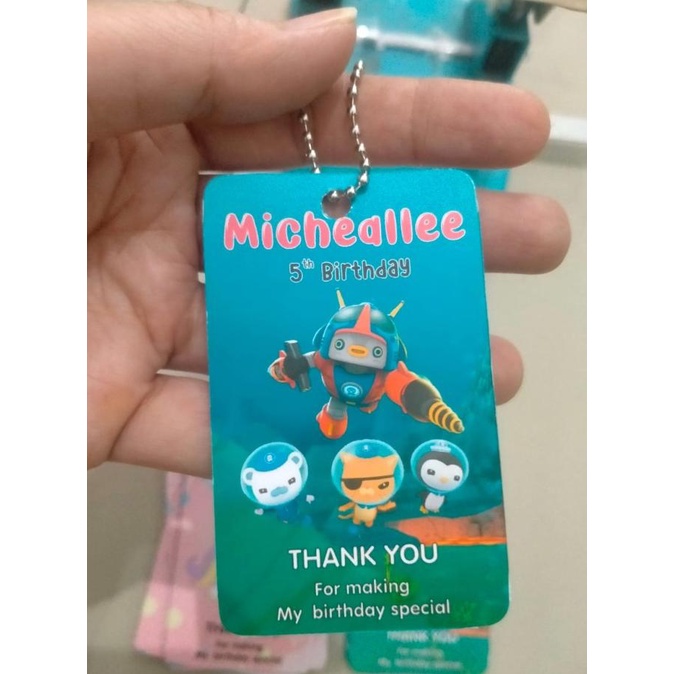 Hangtag Kartu Ucapan Terima Kasih Ulang Tahun Anak Varian 2