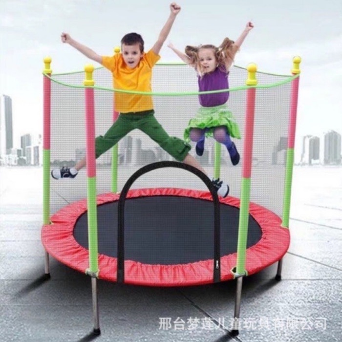 Terlaris Trampoline 55'' Inch Mainan Trampoline Anak & Dewasa Lx067-4- Merah