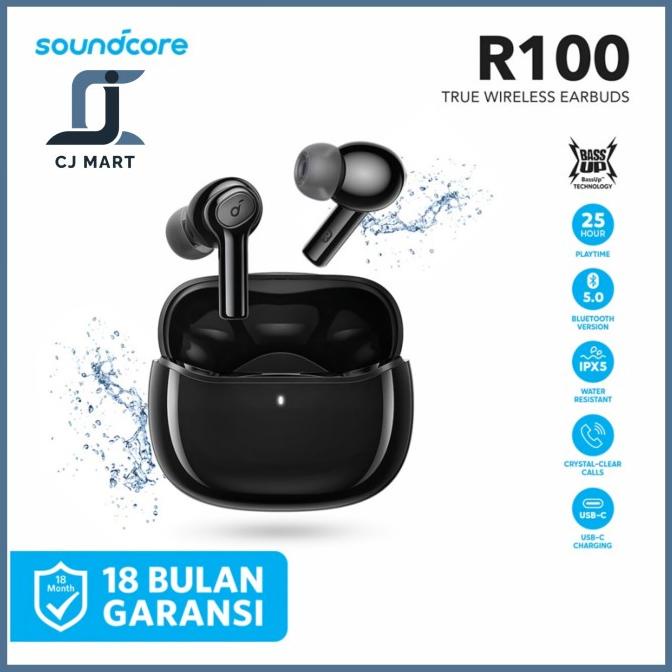 Earphone TWS Bluetooth Anker Soundcore R100 A3981 TWS Anker