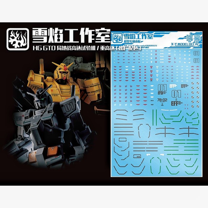 PROMO HG GUNDAM LOCAL TYPE / HEAVY GUNDAM ROLLOUT COLOR WATER DECAL TERLARIS