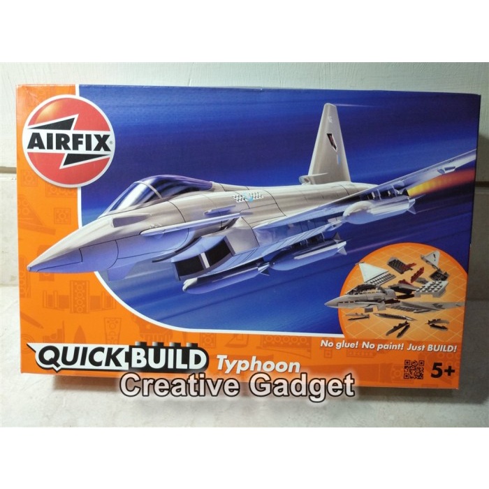 PROMO EUROFIGHTER TYPHOON AIRCRAFT - AIRFIX QUICKBUILD RAKITAN SEPERTI LEGO TERLARIS