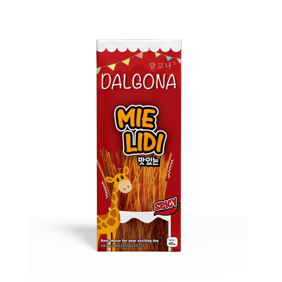 Twizzpy X Bali Farm Cemilan Instan Dalgoan Mie Lidi Rasa Spicy /60gr /1 pcs