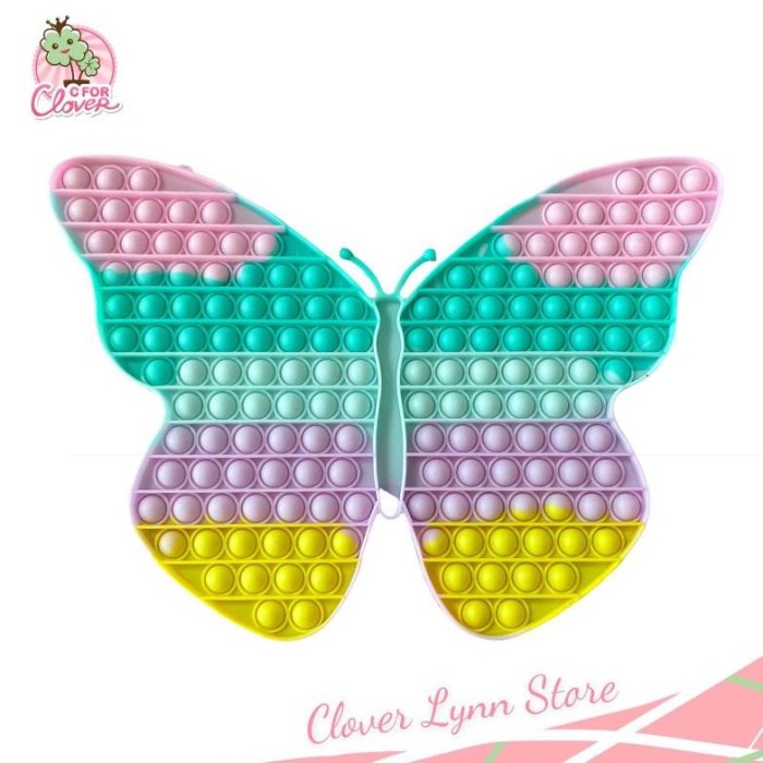 HOT SALE POP IT JUMBO XXXL NEW PASTEL BUTTERFLY / POP IT TIKTOK VIRAL HADIAH TERLARIS