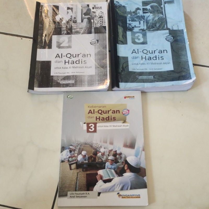 

(buku bekas/second) fotocopy Al-Qur'an dan hadits kelas 11, 12 MA