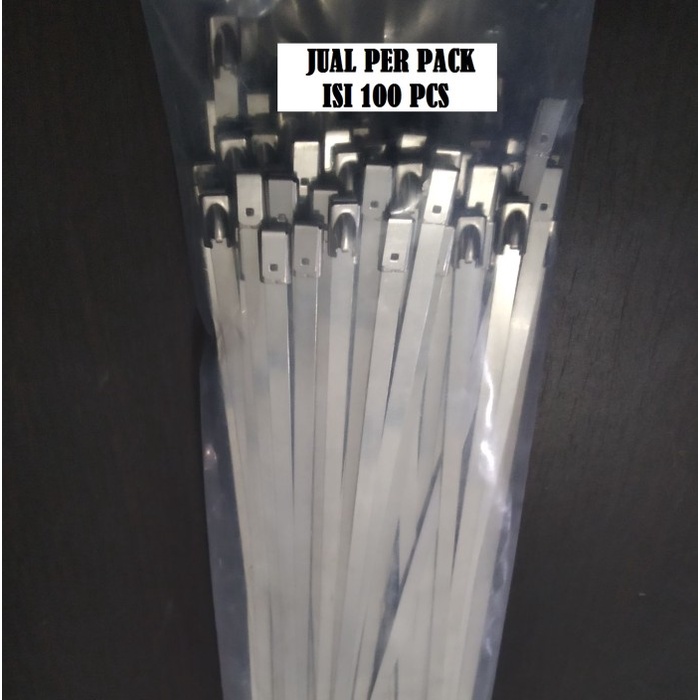 

Perpack Cable Ties Stainless 4.6 Mm X 150 Mm Tali Tie Tis Anti Karat