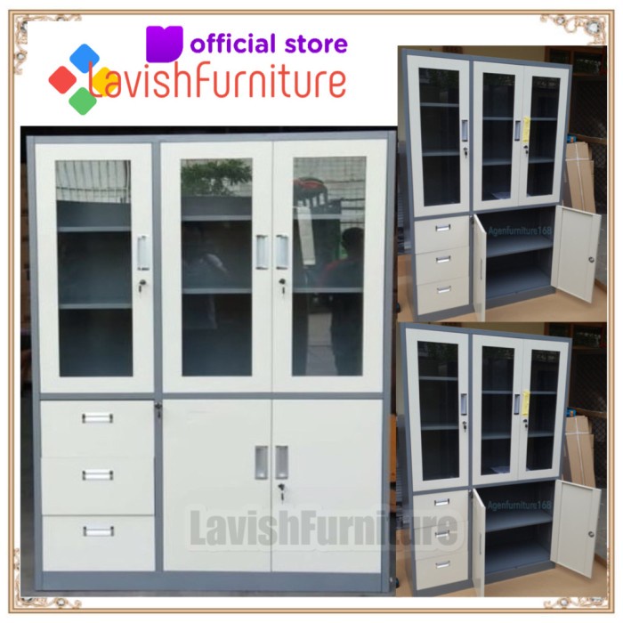

Lemari Arsip Filling Cabinet Full Plat Besi Fc 3