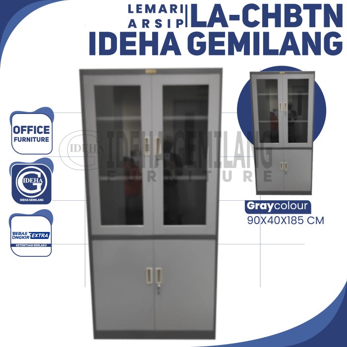 

Lemari Arsip Pintu Kombinasi 1/2 Pintu Kaca 1/2 Pintu