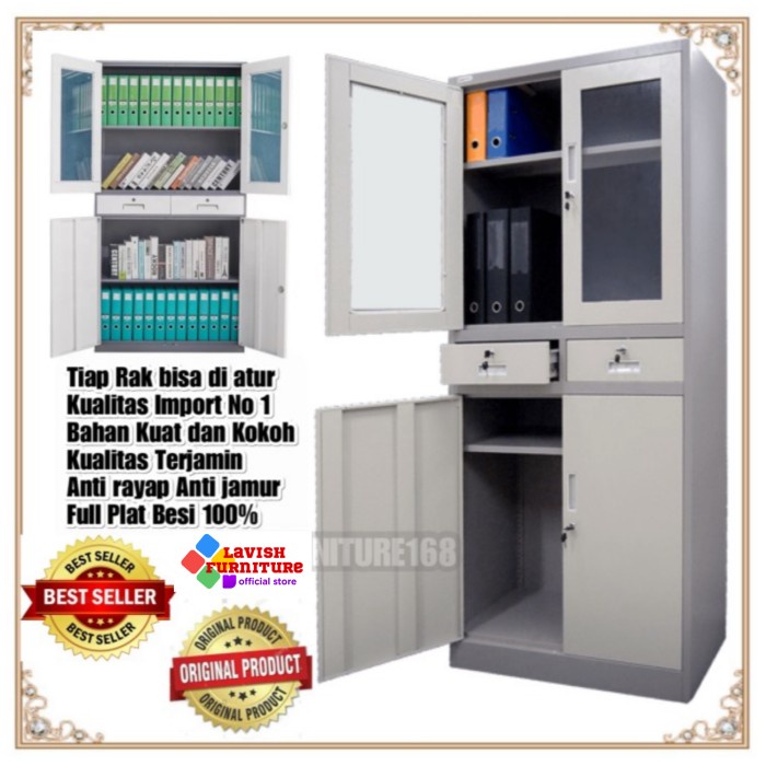 

Lemari Arsip Filing Cabinet Besi 4 Pintu 2 Laci La2004