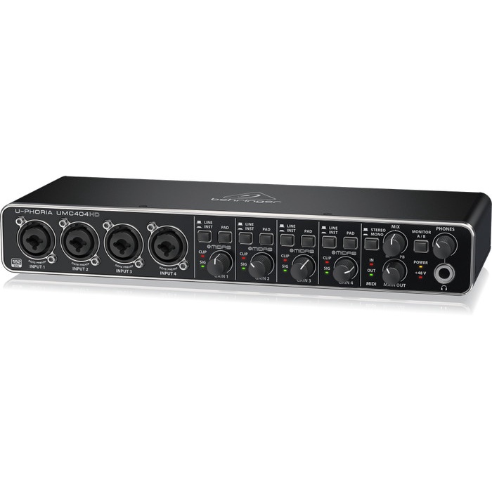Best Seller Behringer Umc404Hd Soundcard 4 Channel Input Output 24-Bit / 192 Khz