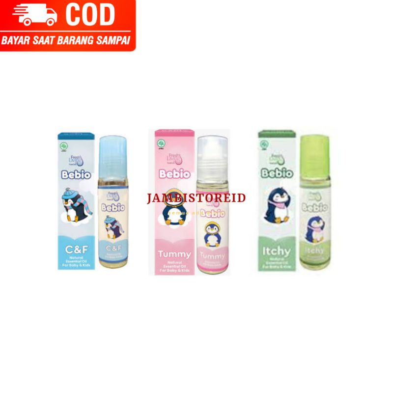 (JAMBISTOREID) JAMBI LANGSUNG KIRIM Bebio Essential Oil 9ml All Varian C&F Biru Tummy Pink Itchy Hij