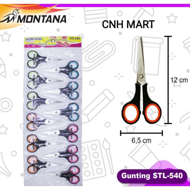 

♠ gunting stl 540 montana/ harga 12 PCS