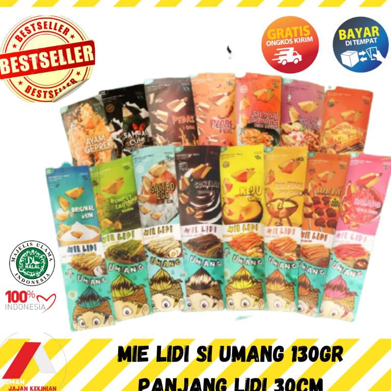 

TERLARIS MIE LIDI SI UMANG KEMASAN KERTAS 130gr SALE MURAH FREE BUBBLEWRAP