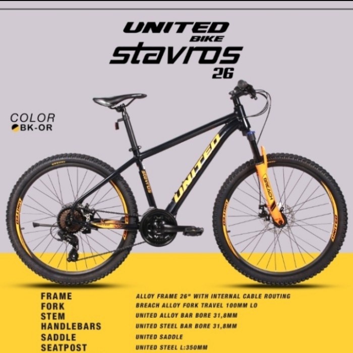 Terlaris Sepeda Mtb United Stavros 26 Inch