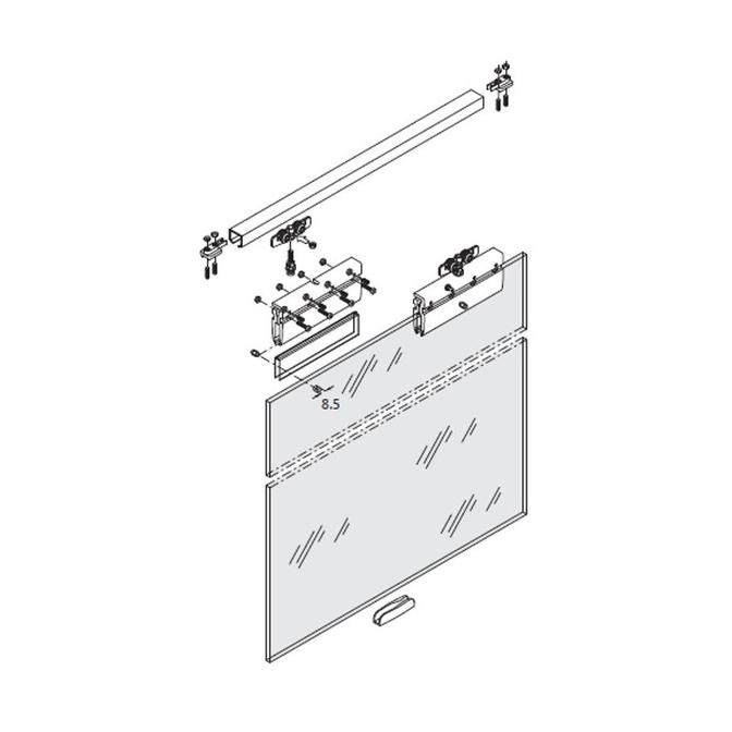 Rel Sliding Pintu Kaca Dorma Sl 100 Murah/Diskon/Limited/Berkualitas