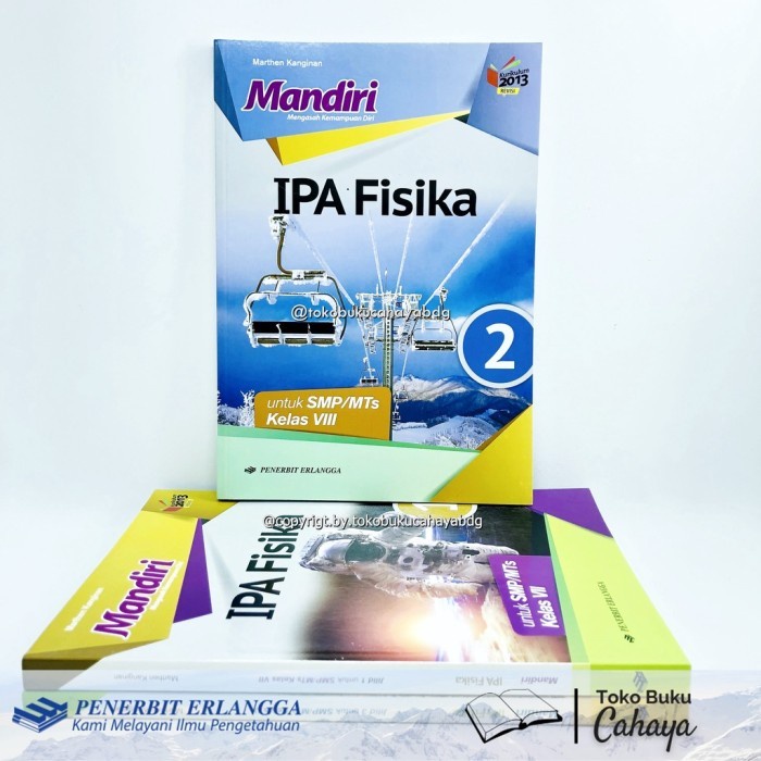 DISKON SPESIAL BUKU MANDIRI IPA FISIKA SMP KELAS 7 8 9 PENERBIT ERLANGGA ORIGINAL TERMURAH