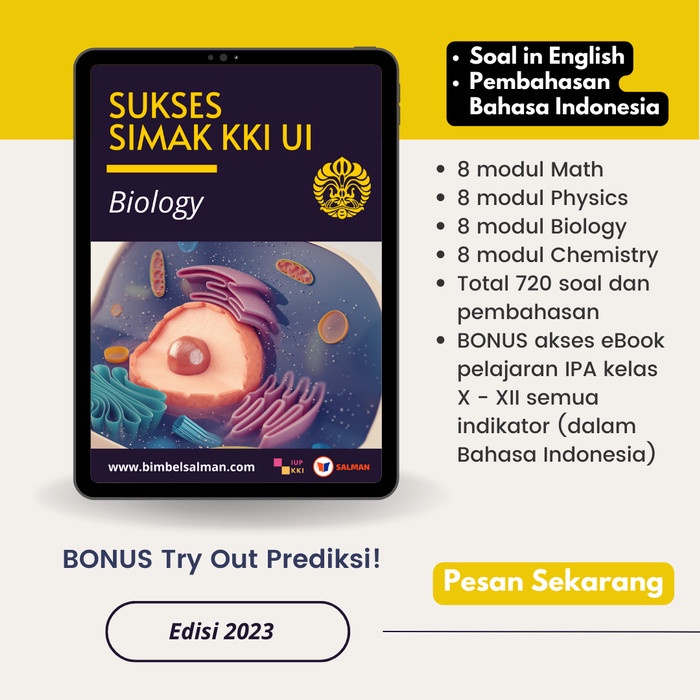 Best Seller Modul Pdf Persiapan Kki Ui Saintek Dan Lengkap Pembahasan Di Flashdisk