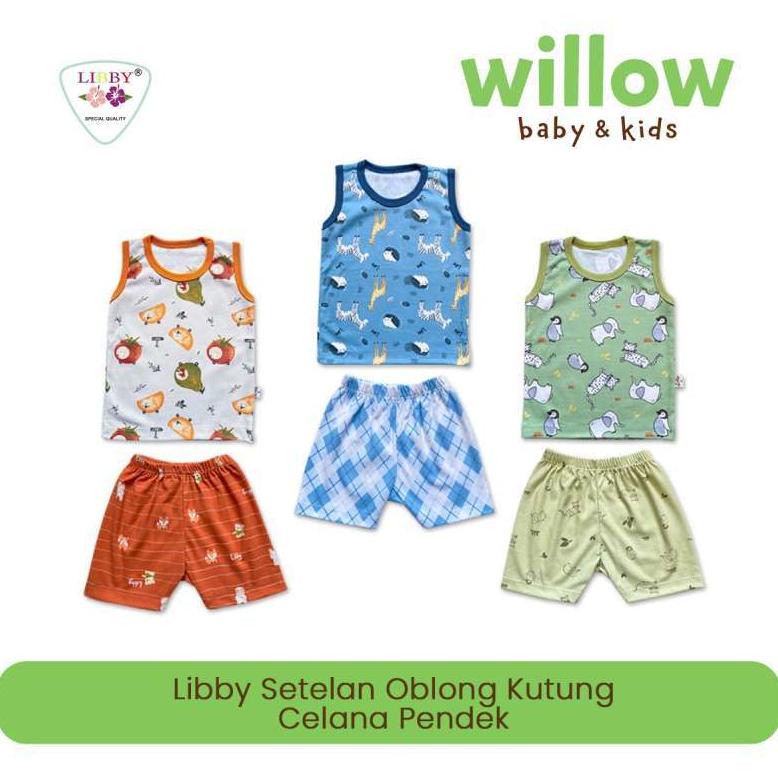 Baju Bayi - Libby Setelan Oblong Kutung Celana Pendek Terrace Story