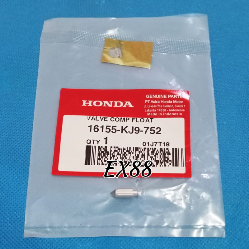 JARUM PELAMPUNG BENSIN KARBURATOR BEAT SCOOPY SPACY VARIO CS1 ORIGINAL 16155-KJ9-752