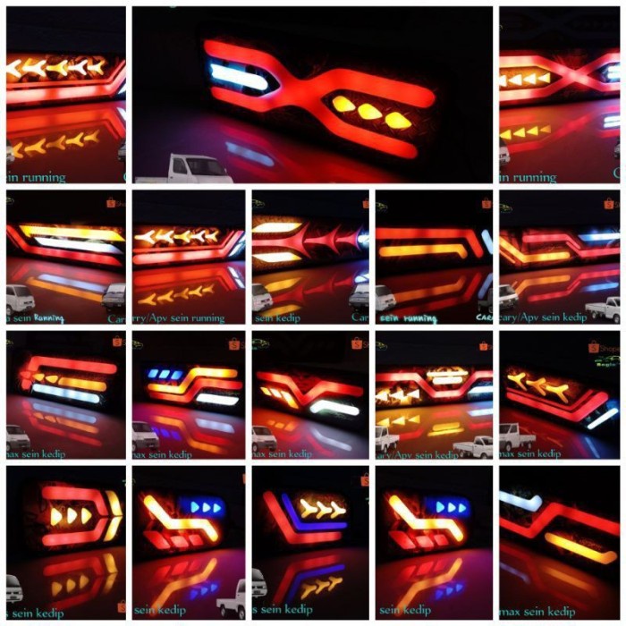 PROMO LAMPU REM BELAKANG VARIASI LED MOBIL PICK UP FUTURA, CARRY EXTRA 1.0, TERBARU