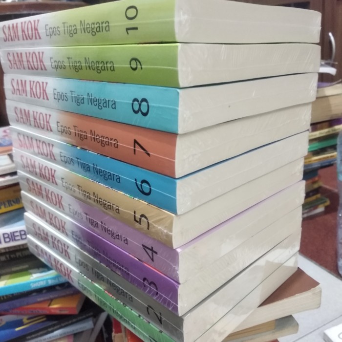 PROMO BUKU ORIGINAL - SAM KOK EPOS TIGA NEGARA SET 1 - 10 OLEH LO KUAN TIONG TERBARU