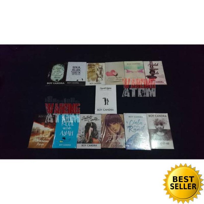 HOT SALE PAKET 13 BUKU NOVEL KARYA BOY CANDRA TERLARIS