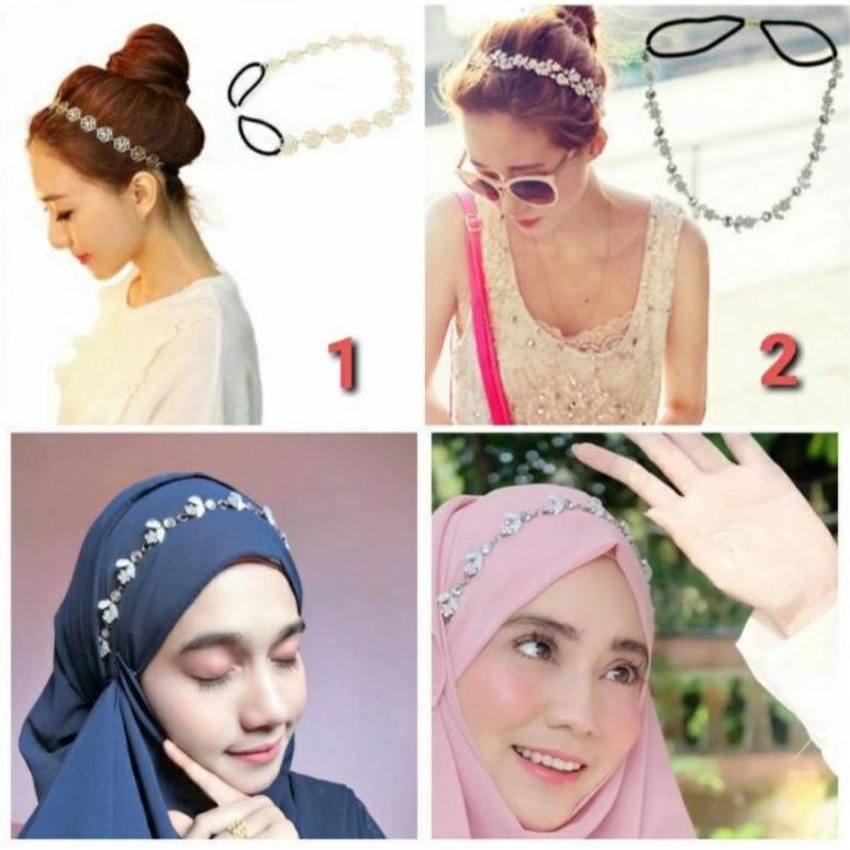 Terbaik Aksesoris Hijab Bando Pashmina Pasmina Headband Headpiece Hairband Bando Bandana Jilbab Band
