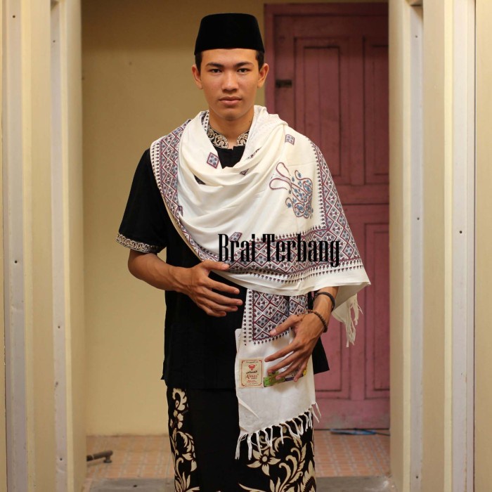 Bestseller Sorban Panjang Premium Kashmiri Habib Full Bordir Wool Eksklusif