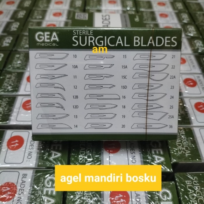surgical Blades GEA no 10,11,20,22/piso bisturi gea/piso bedah operasi ffs04
