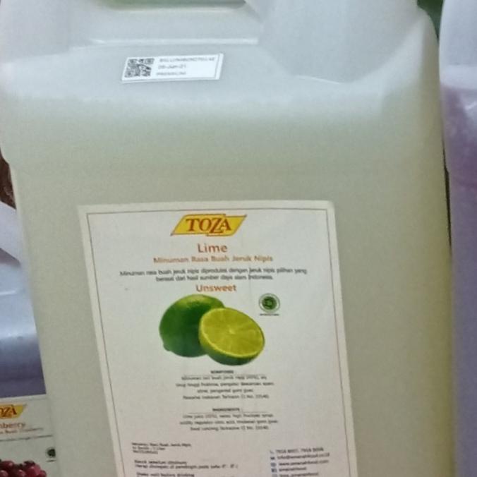 

TOZA JUS 5 LITER - LIME/JERUK NIPIS (Khusus Grab/Gojek)