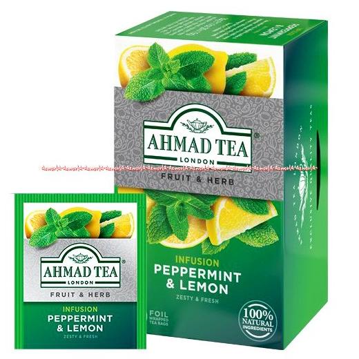 

Ahmad Tea Peppermint Lemon Relax 20 Tea Bag Teh Daun Mint Jeruk