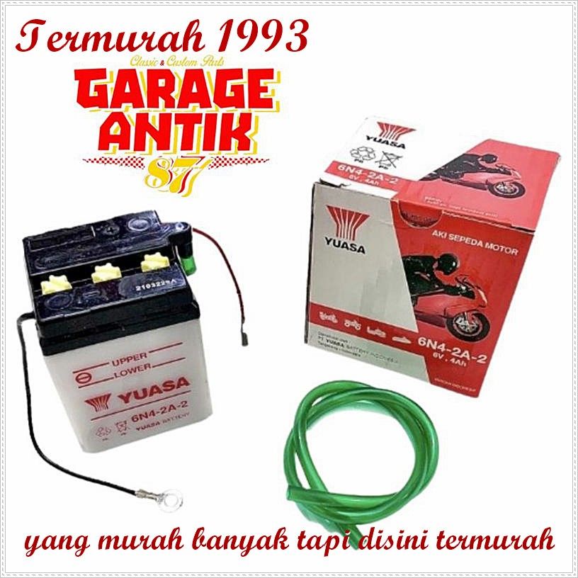 Aki accu honda win 100 win100 6v Sparepart Motor Jadul