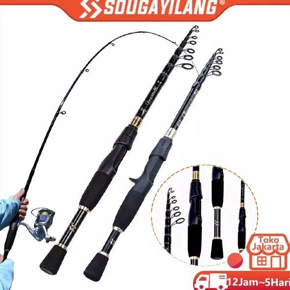 Joran Pancing sougayilang Spinning Fishing/Casting Rod Ultralight 1.8M