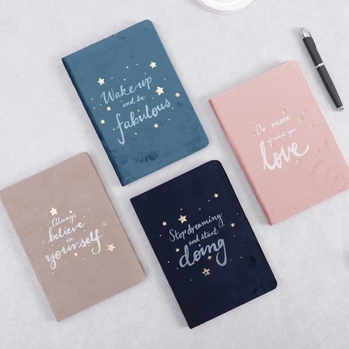 

Buku Tulis Ruled Notebook Bludru Diary Agenda Catatan Bergaris A5