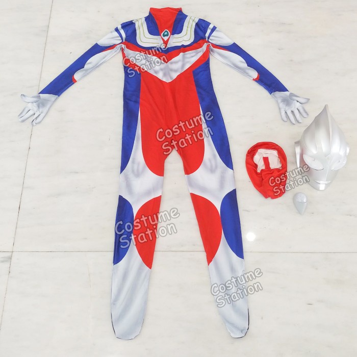 Ready Kostum Ultraman Tiga / Costume Superhero Anime Pria Dewasa