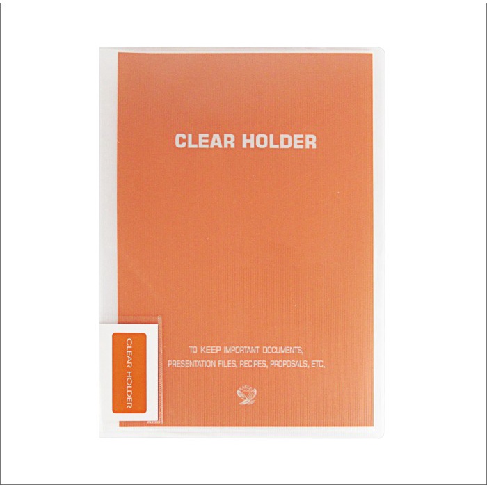 

Bestseller Clear Holder/Document Keeper Eagle Warna Neon A4 / F4 10 Pocket - A4, Orange