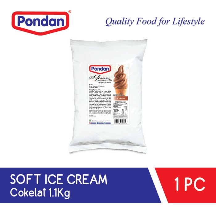 

Terlaris Pondan Soft Ice Cream Cokelat