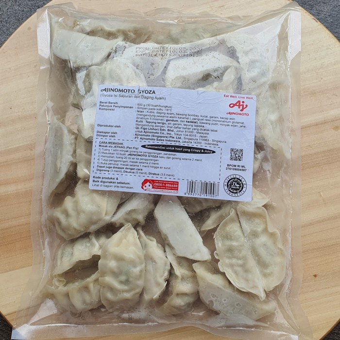 

Best Seller Ajinomoto Gyoza 600G (Isi 30Pcs) Halal