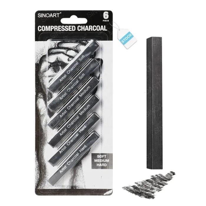 

Terlaris Balok Arang Sinoart Compressed Charcoal Set 6